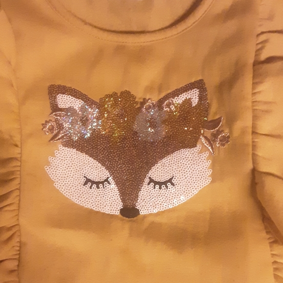 🍀3/15 Cute Vintage fox 🦊 sweater in mustard yellow (btween) - Picture 2 of 3